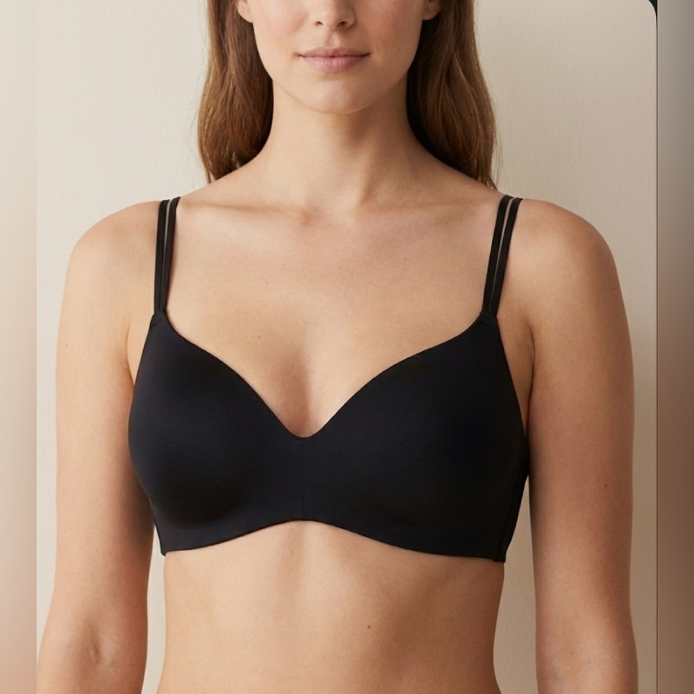‼️SOLD‼️ 95. NWT! Aerie Feels Good Wireless Black Padded Bra. Size 34C